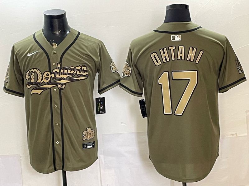 Men Los Angeles Dodgers #17 Ohtani green Game 2026 Nike MLB Jersey 053003